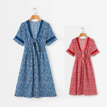 Női alkalmi ruha két színnel