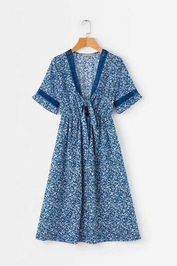 Női alkalmi ruha két színnel