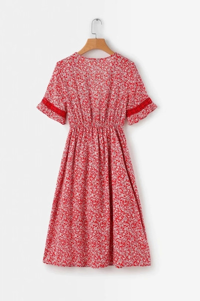 Női alkalmi ruha két színnel