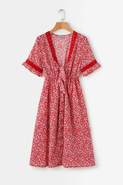 Női alkalmi ruha két színnel