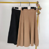 Női kötött rakott szoknya - két színben