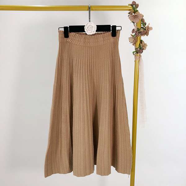 Női kötött rakott szoknya - két színben