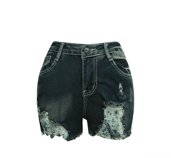 Pantaloni scurți casual de damă cu motive rupte