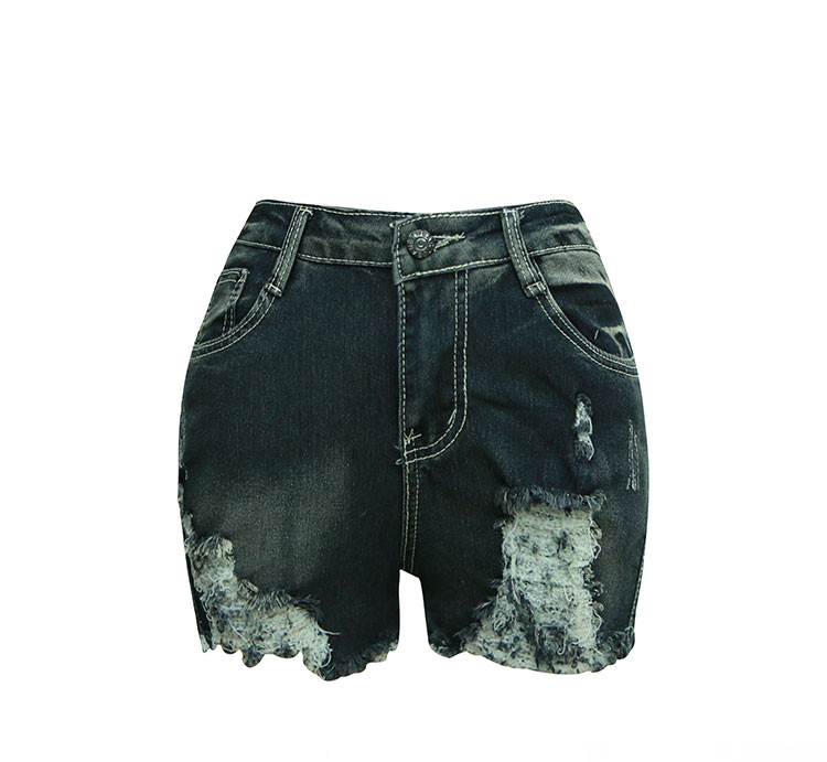 Pantaloni scurți casual de damă cu motive rupte