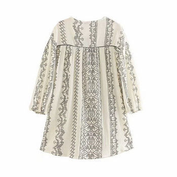 Hosszú, hétköznapi sifon ruha nyakkendővel