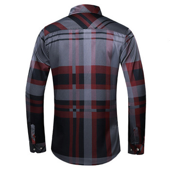 Cămașă modernă pentru bărbați cu mâneci lungi și guler clasic în două culori