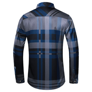 Cămașă modernă pentru bărbați cu mâneci lungi și guler clasic în două culori