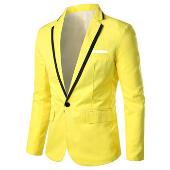 Модерно мъжко сако с джоб в няколко цвята 
