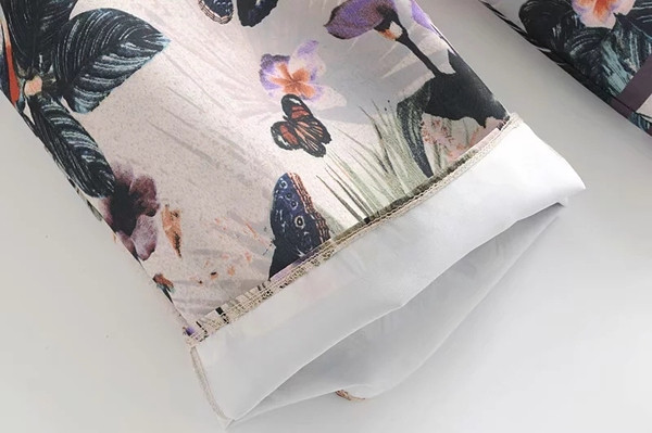 Modern női nadrág rátéttel, magas derékkal