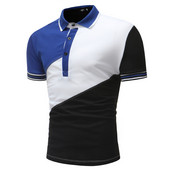 Tricou casual barbatesc cu maneci scurte si nasturi in trei culori