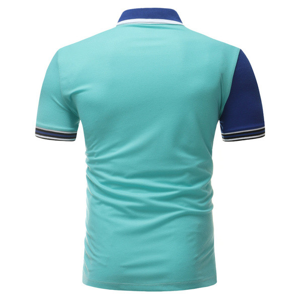 Tricou casual barbatesc cu maneci scurte si nasturi in trei culori