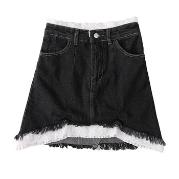 Női modern rövid szoknya fekete színben