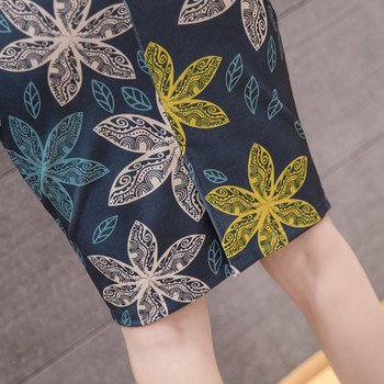 Virágmintás női modern szoknya több színben