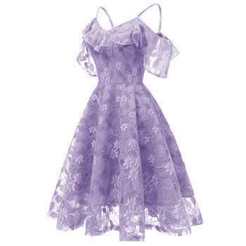 Elegáns női ruha rövid ujjú vékony pántokkal több színben