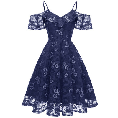 Elegáns női ruha rövid ujjú vékony pántokkal több színben