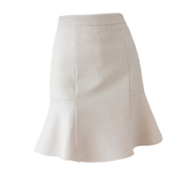 Női alkalmi szoknya magas derékkal, két színben