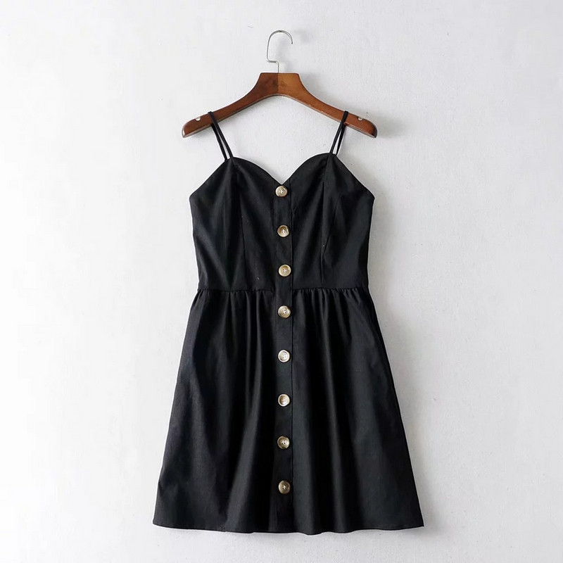 Női kockás ruha vékony pántokkal - rövid modell több színben