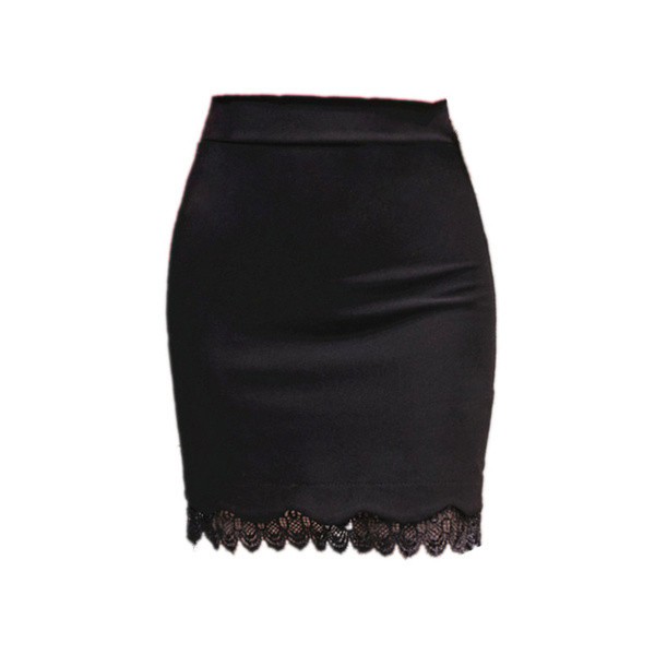 Elegáns női szoknya fekete színben