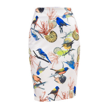 Modern női szoknya magas szoknyával, két színben