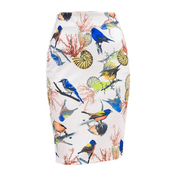 Modern női szoknya magas szoknyával, két színben