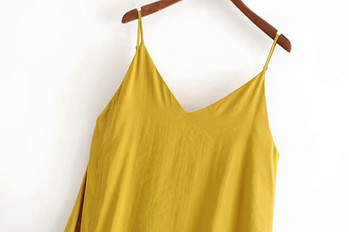 Női alkalmi ruha vékony pántokkal - széles modell