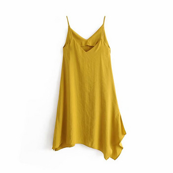 Női alkalmi ruha vékony pántokkal - széles modell