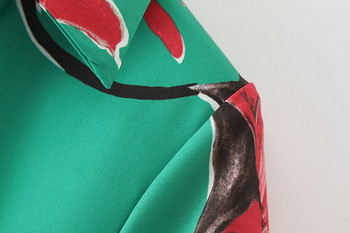 Rochie elegantă de damă, cu mâneci scurte și model