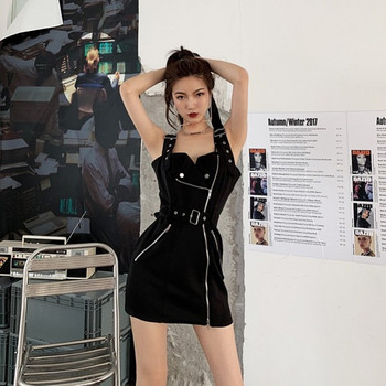 Modern női ruha két színben - fekete és piros