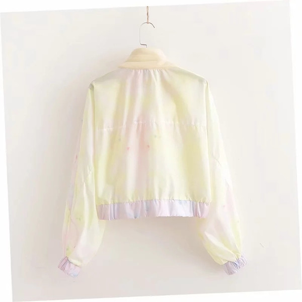 Bluza de dama sport-casual cu fermoar si guler inalt