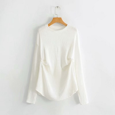 Női blúz ovális nyakkivágással három színben - széles modell