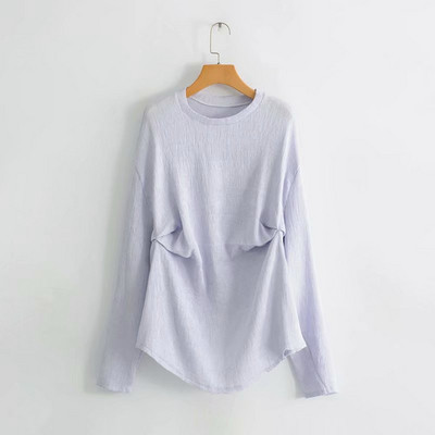 Női blúz ovális nyakkivágással három színben - széles modell