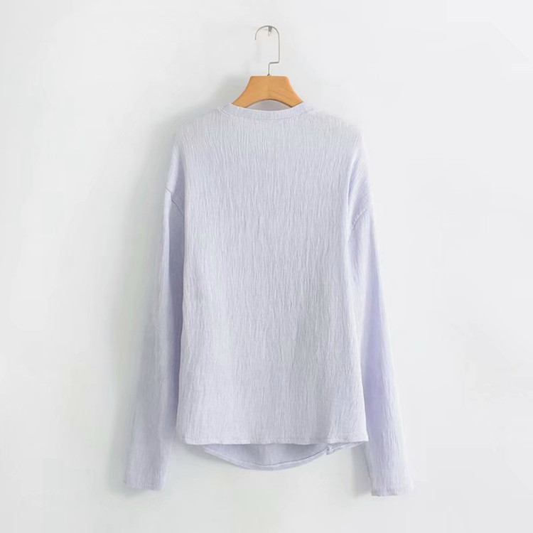 Női blúz ovális nyakkivágással három színben - széles modell