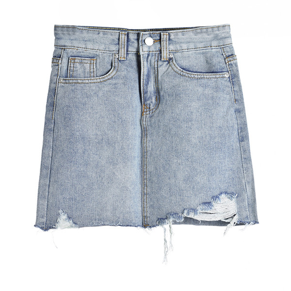 Női lezser farmer rövid szoknya