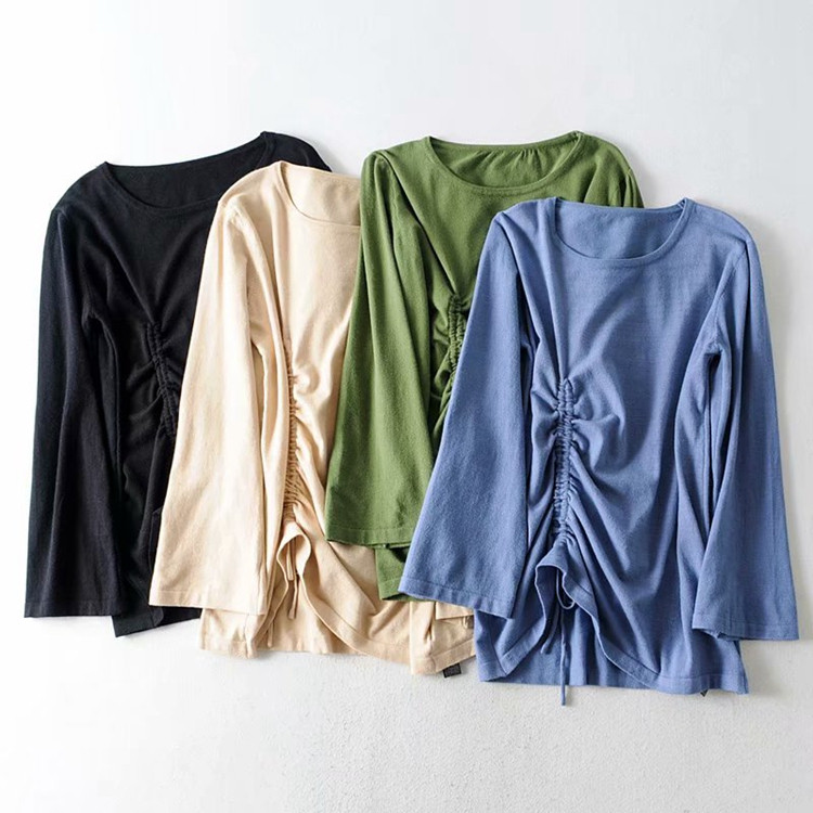 Női blúz hosszú ujjal - széles modell