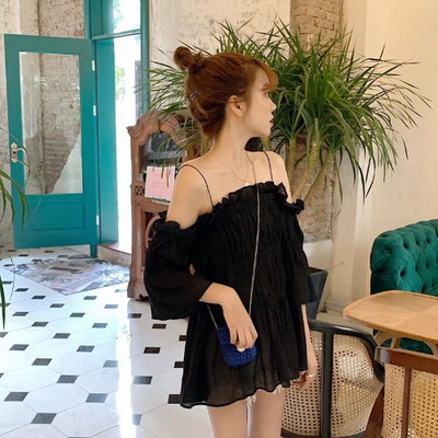 Női alkalmi blúz ejtett ujjakkal, három színben