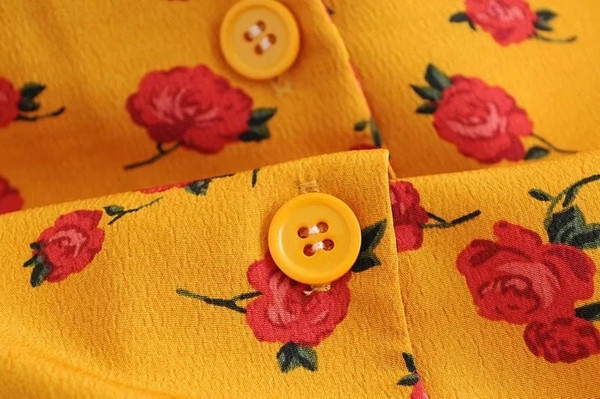 Bluza de dama cu model colorat in galben