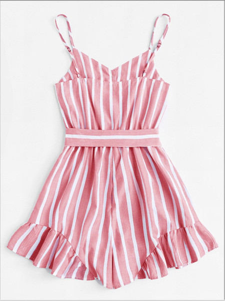 Női alkalmi kombiné nyakkendővel és vékony pántokkal, két színben