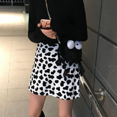 Női alkalmi szoknya állatmintával