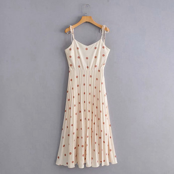 Női rakott ruha pántokkal