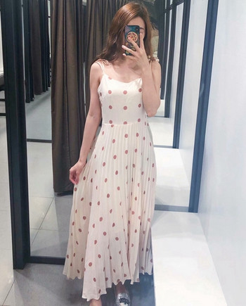 Női rakott ruha pántokkal