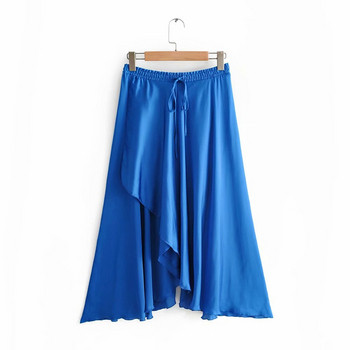 Női aszimmetrikus kék szoknya