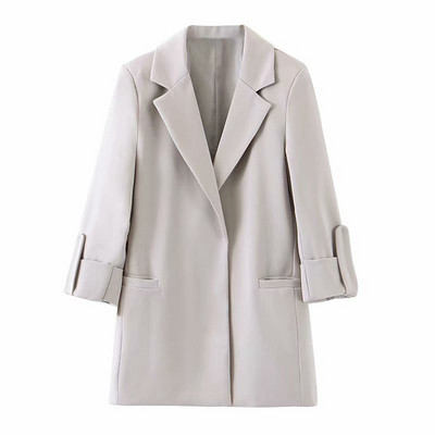 Női kabát 7/8 ujjú szürke színben