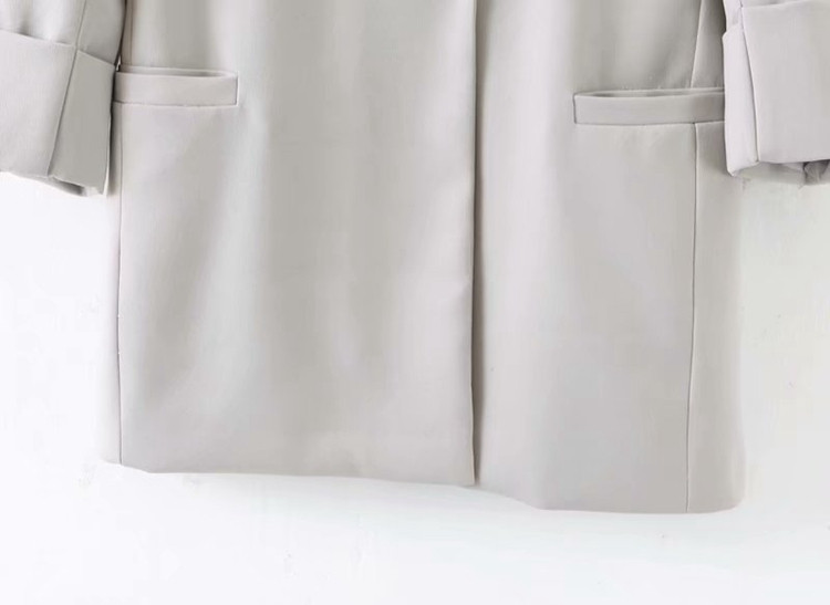 Női kabát 7/8 ujjú szürke színben