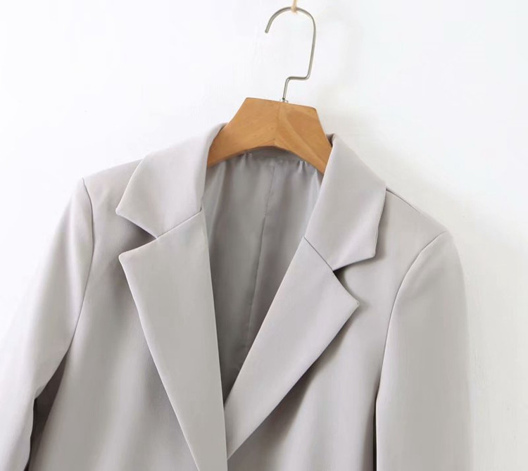 Női kabát 7/8 ujjú szürke színben