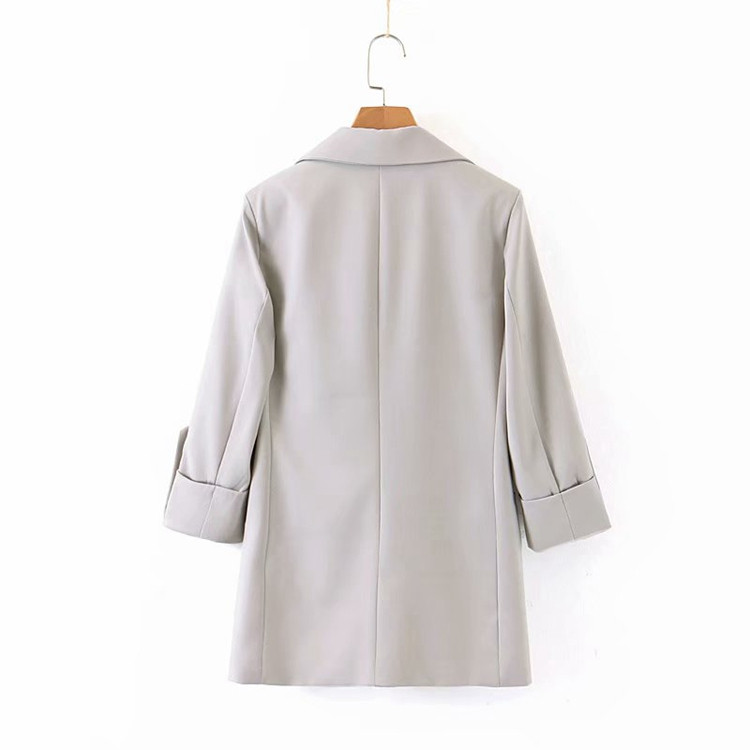 Női kabát 7/8 ujjú szürke színben