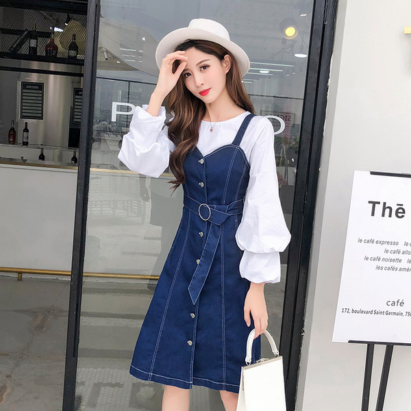 Rochie de dama actuala din denim - model decupat