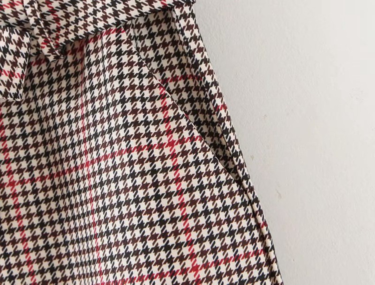 Női kockás nadrág - széles nadrág