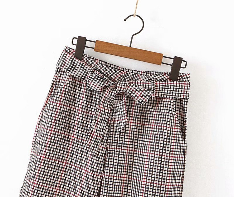 Női kockás nadrág - széles nadrág