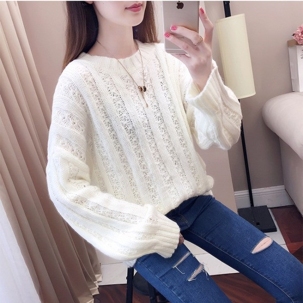 Női alkalmi pulóver három színben