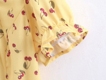 Rochie de dama cu maneci scurte si decolteu in V